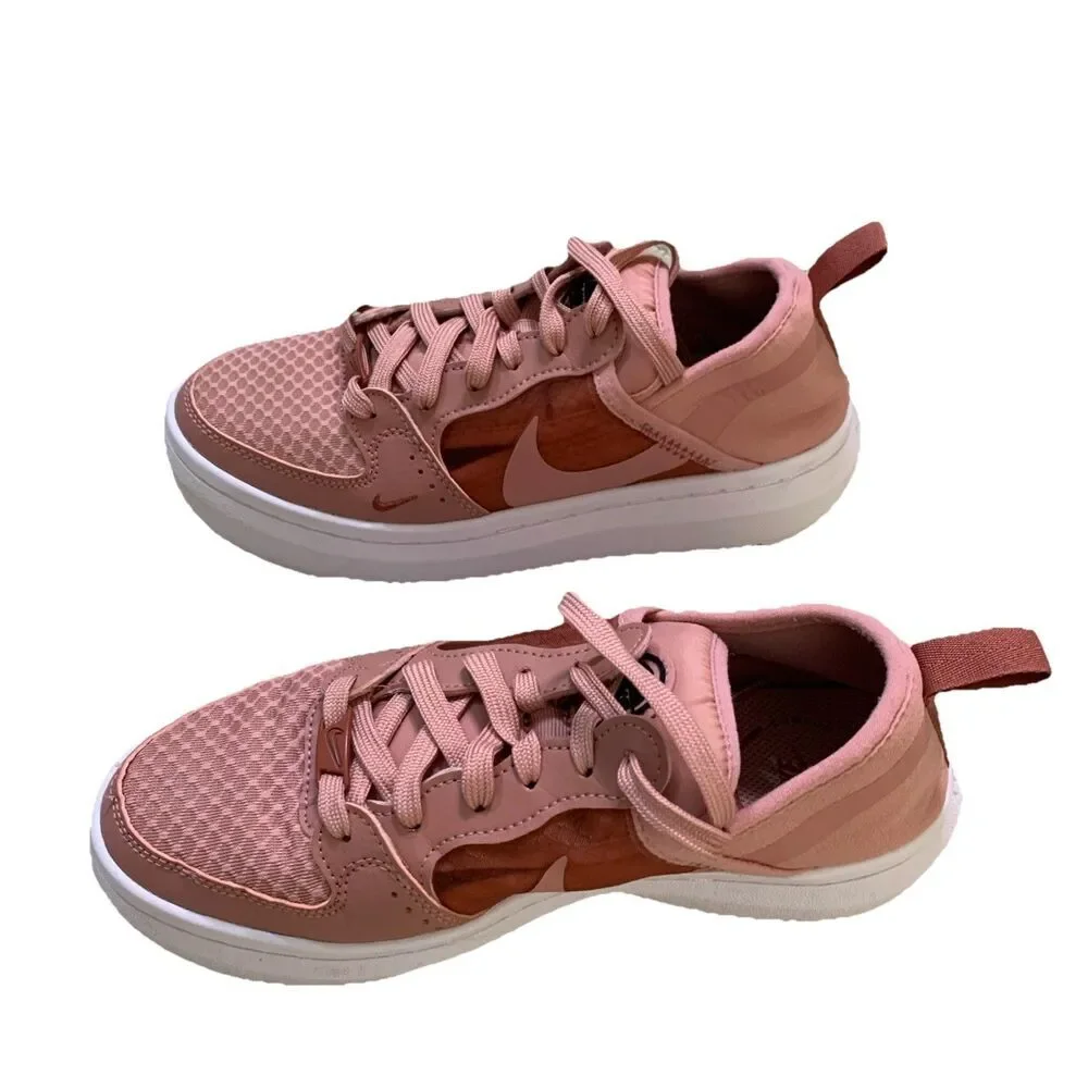Nike Court Vision Women’s Tennis Shoes Alta TXT Rust Pink Platform Size 6M - Picture 3 of 9